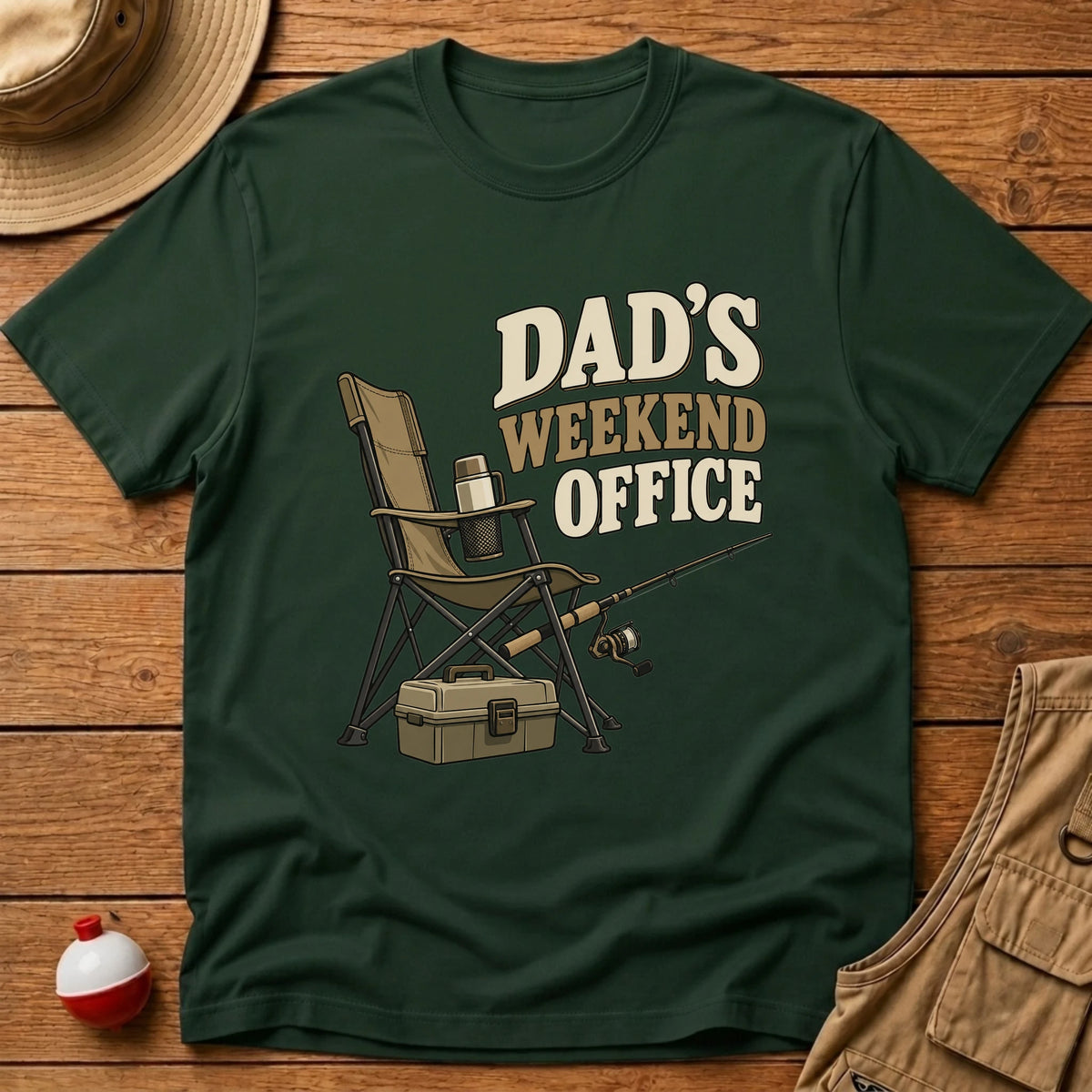 Dad's Weekend Office T-Shirt - Floating Bobber