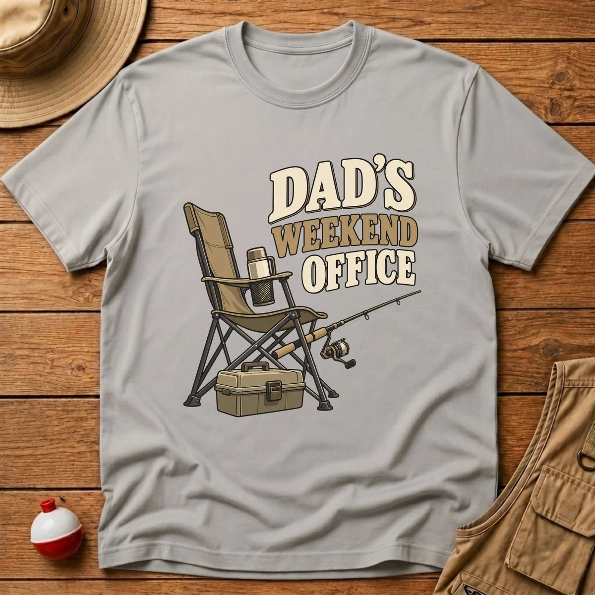 Dad's Weekend Office T-Shirt - Floating Bobber
