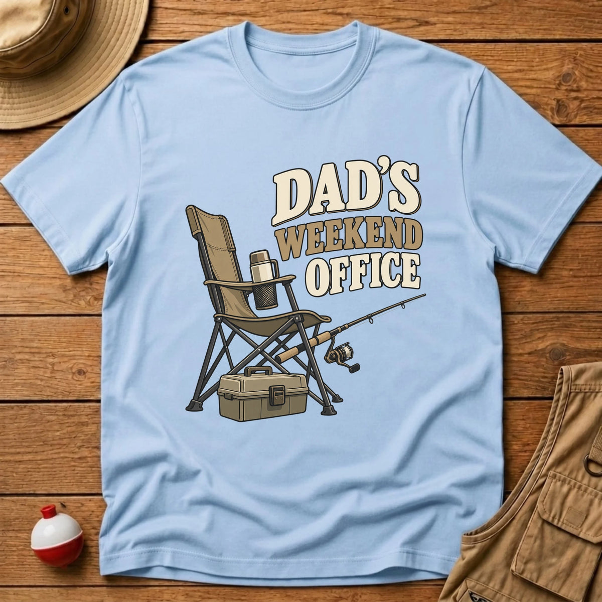 Dad's Weekend Office T-Shirt - Floating Bobber