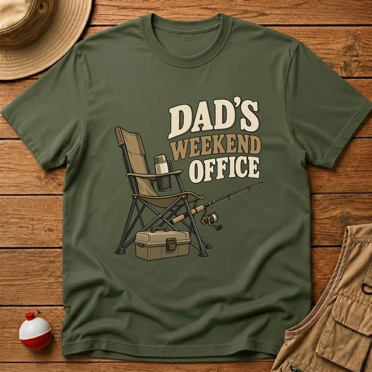 Dad's Weekend Office T-Shirt - Floating Bobber