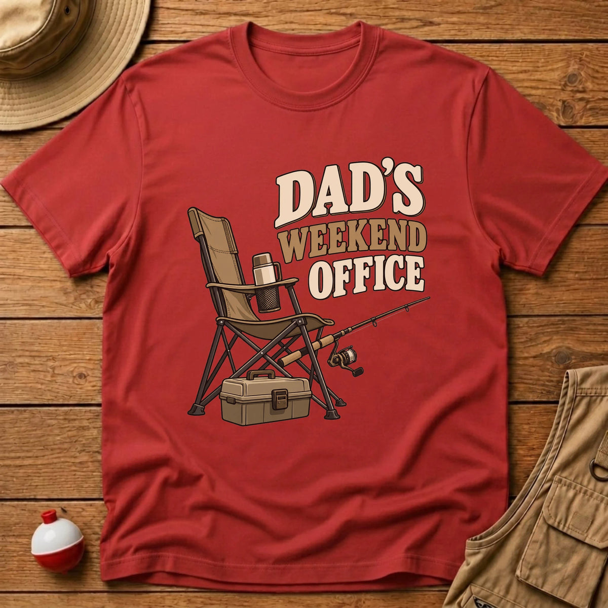 Dad's Weekend Office T-Shirt - Floating Bobber