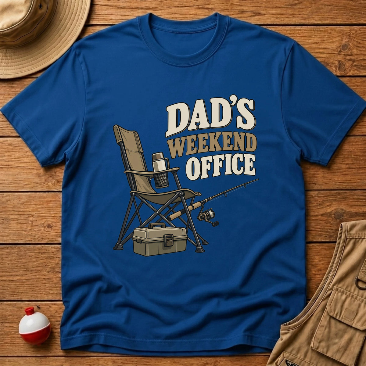 Dad's Weekend Office T-Shirt - Floating Bobber