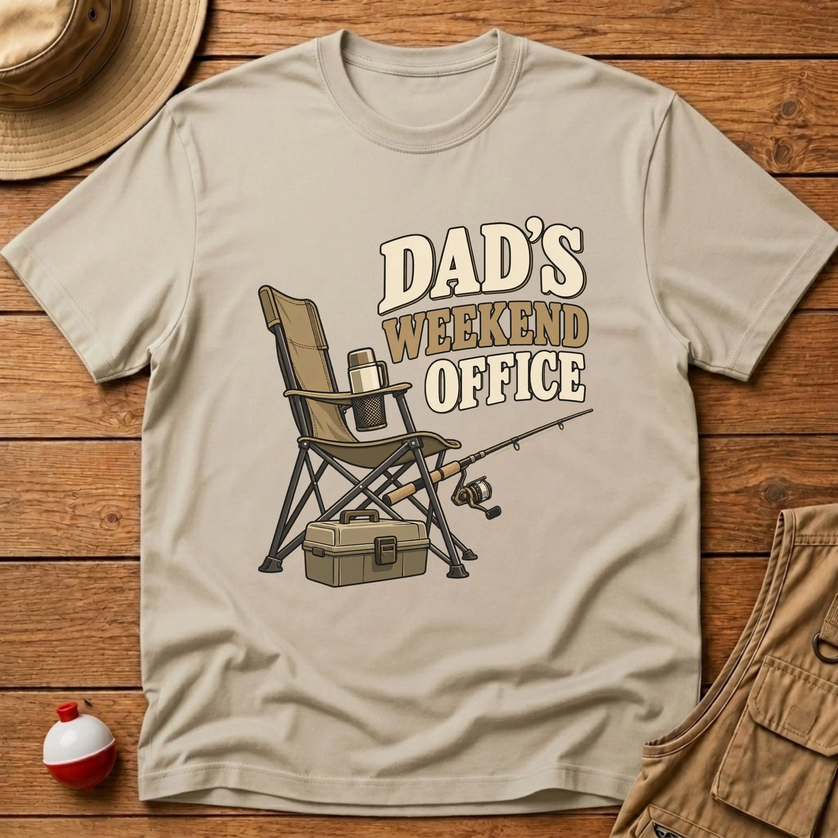 Dad's Weekend Office T-Shirt - Floating Bobber
