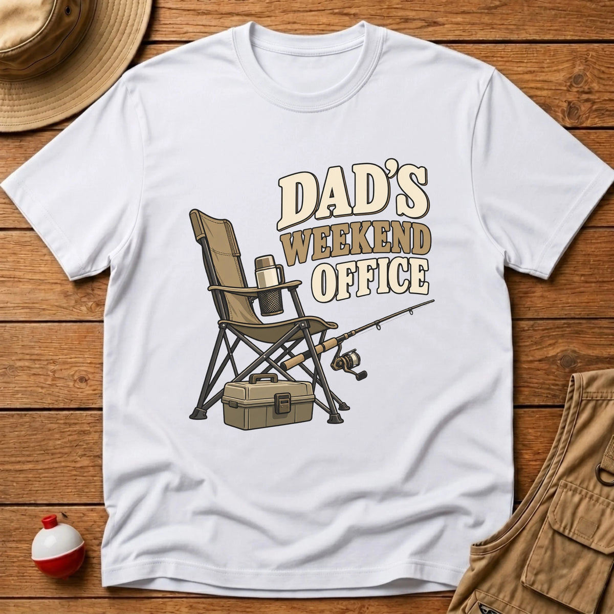 Dad's Weekend Office T-Shirt - Floating Bobber