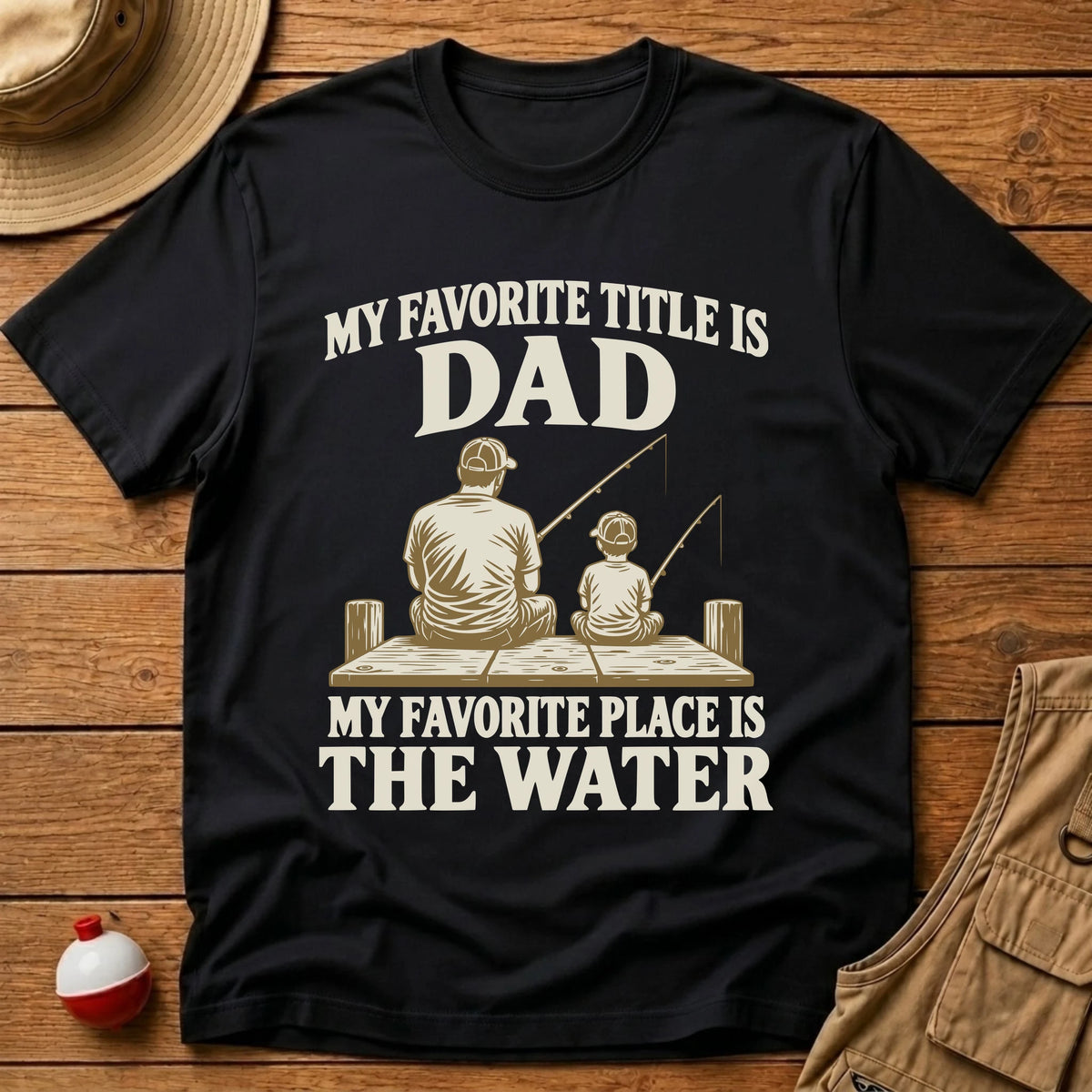 Dad Title T-Shirt - Floating Bobber