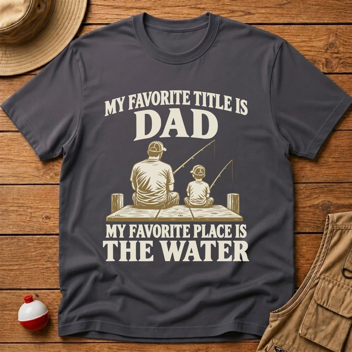 Dad Title T-Shirt - Floating Bobber