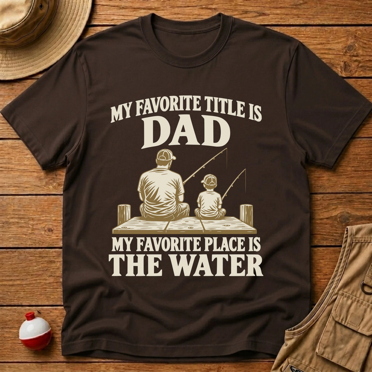 Dad Title T-Shirt - Floating Bobber