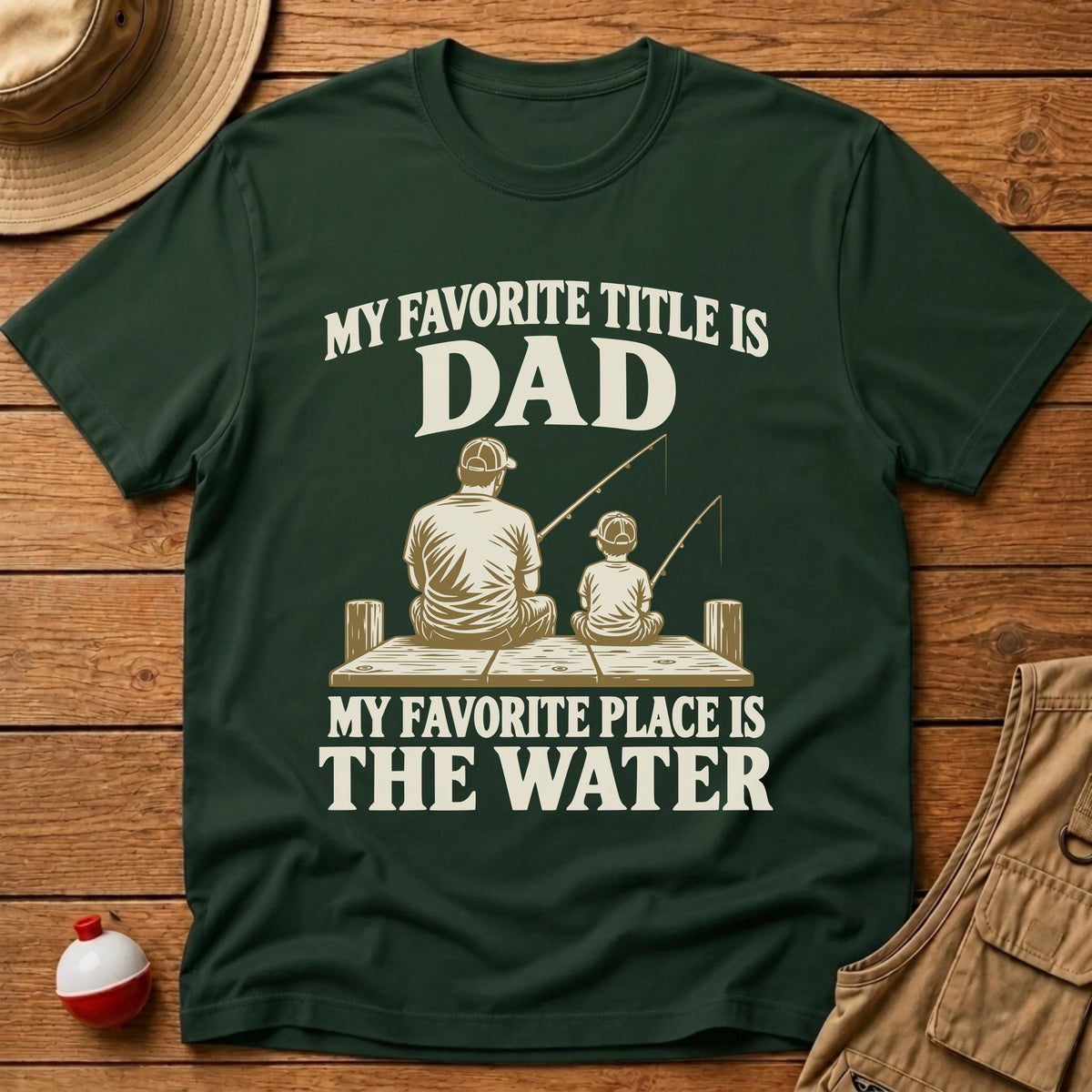 Dad Title T-Shirt - Floating Bobber
