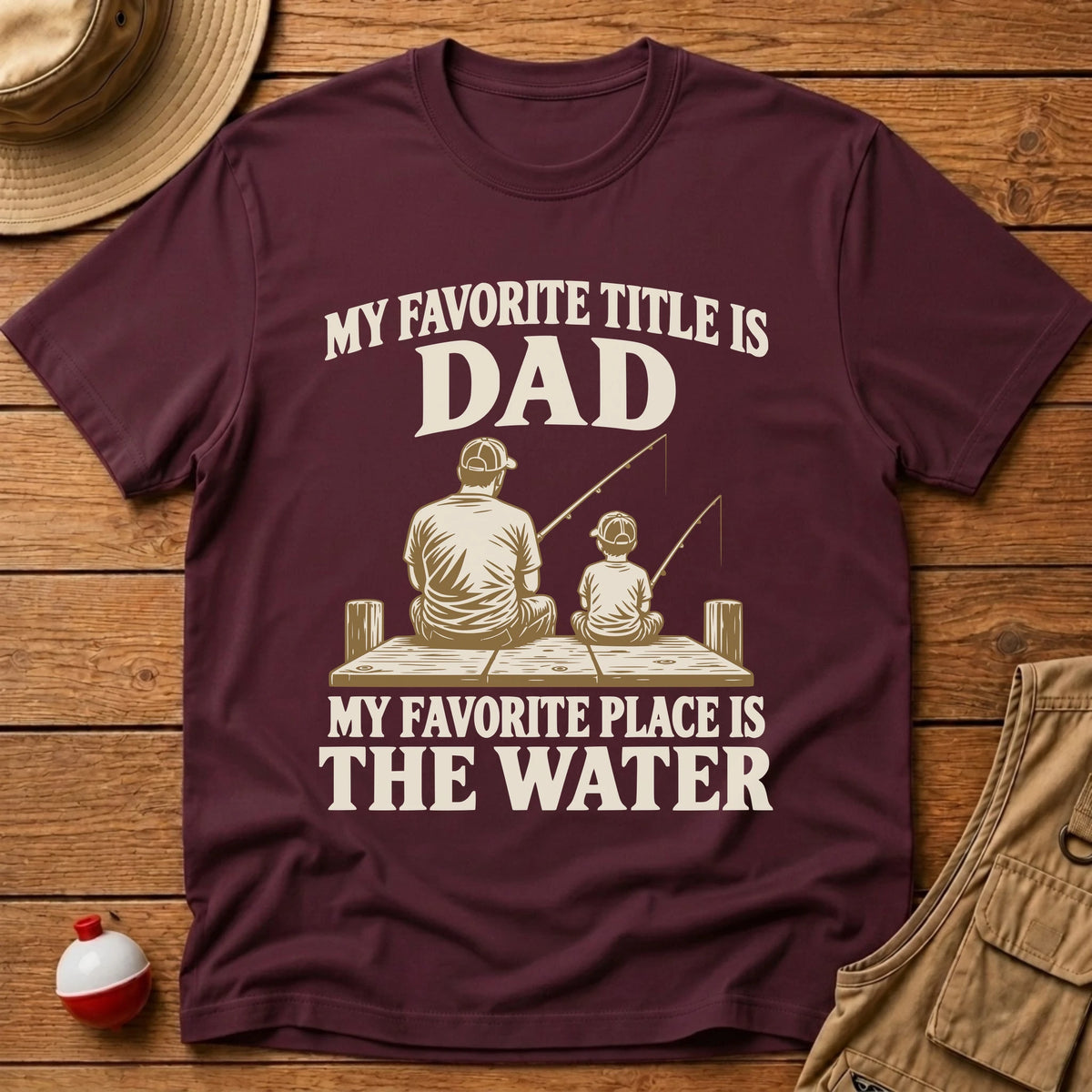 Dad Title T-Shirt - Floating Bobber