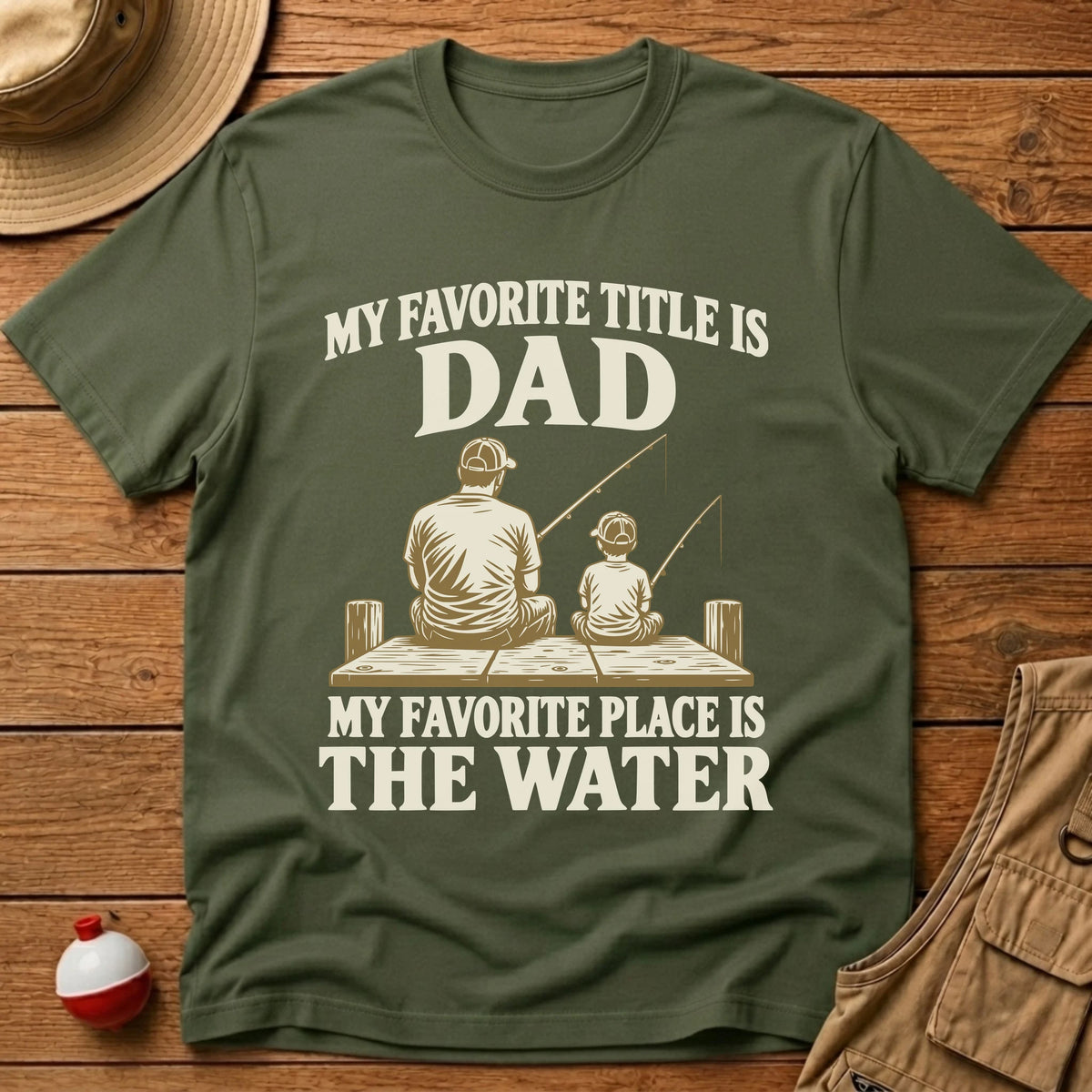 Dad Title T-Shirt - Floating Bobber
