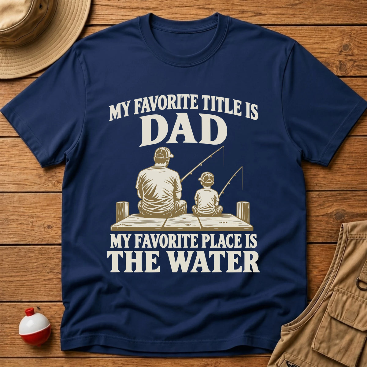 Dad Title T-Shirt - Floating Bobber