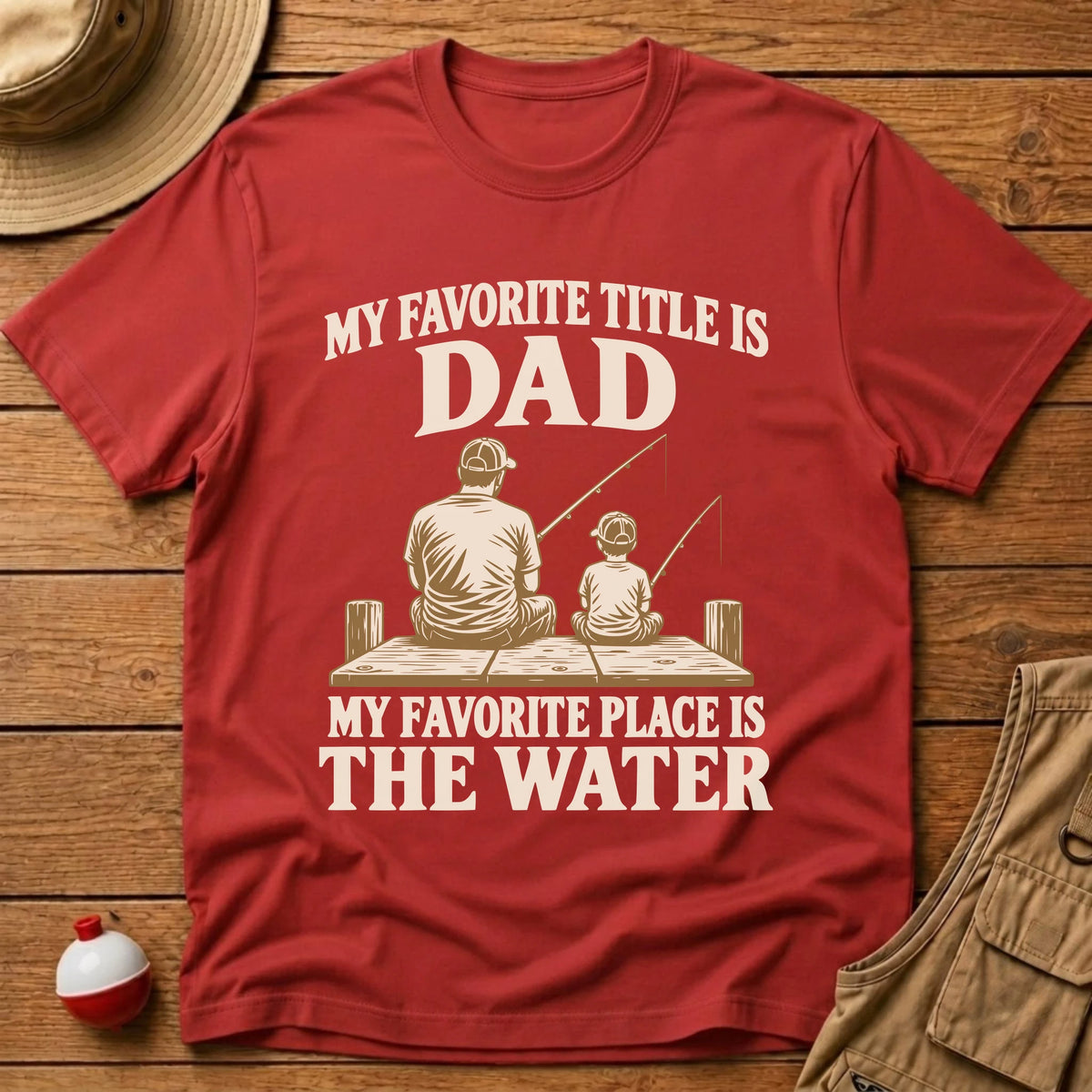 Dad Title T-Shirt - Floating Bobber