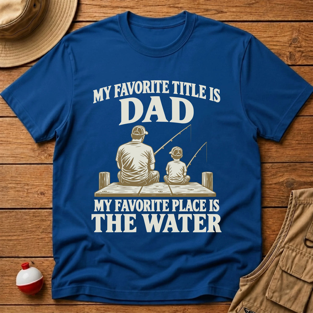 Dad Title T-Shirt - Floating Bobber