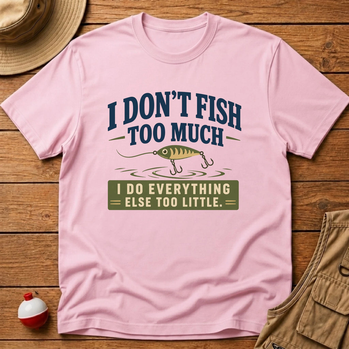 Don't Fish Too Much T-Shirt - Floating Bobber