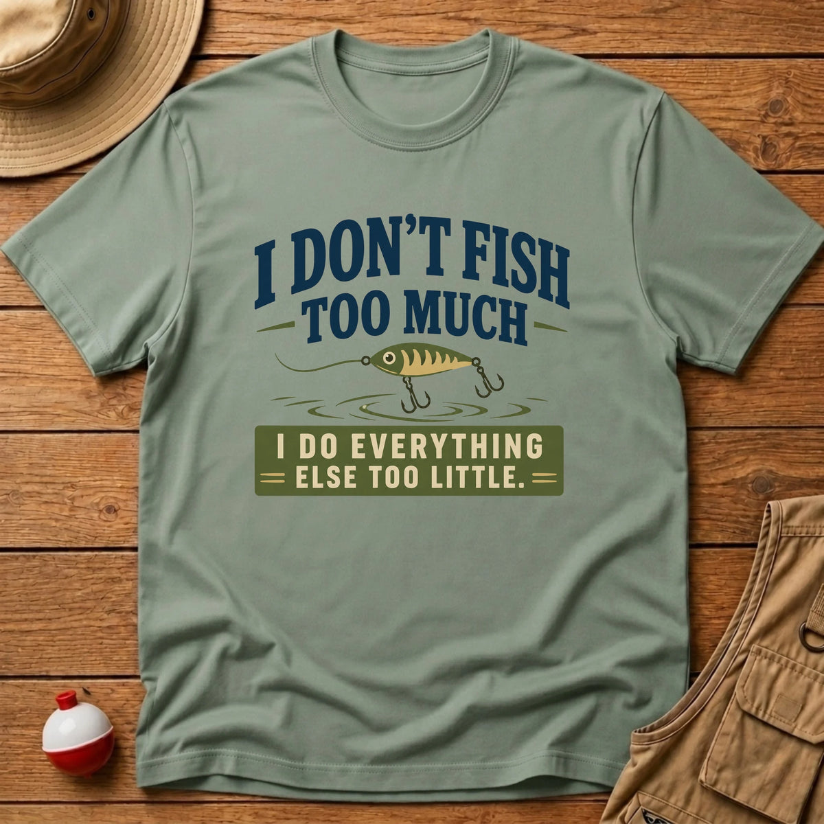 Don't Fish Too Much T-Shirt - Floating Bobber