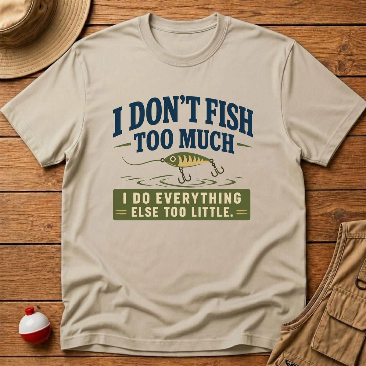 Don't Fish Too Much T-Shirt - Floating Bobber