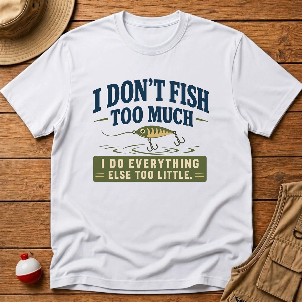 Don't Fish Too Much T-Shirt - Floating Bobber