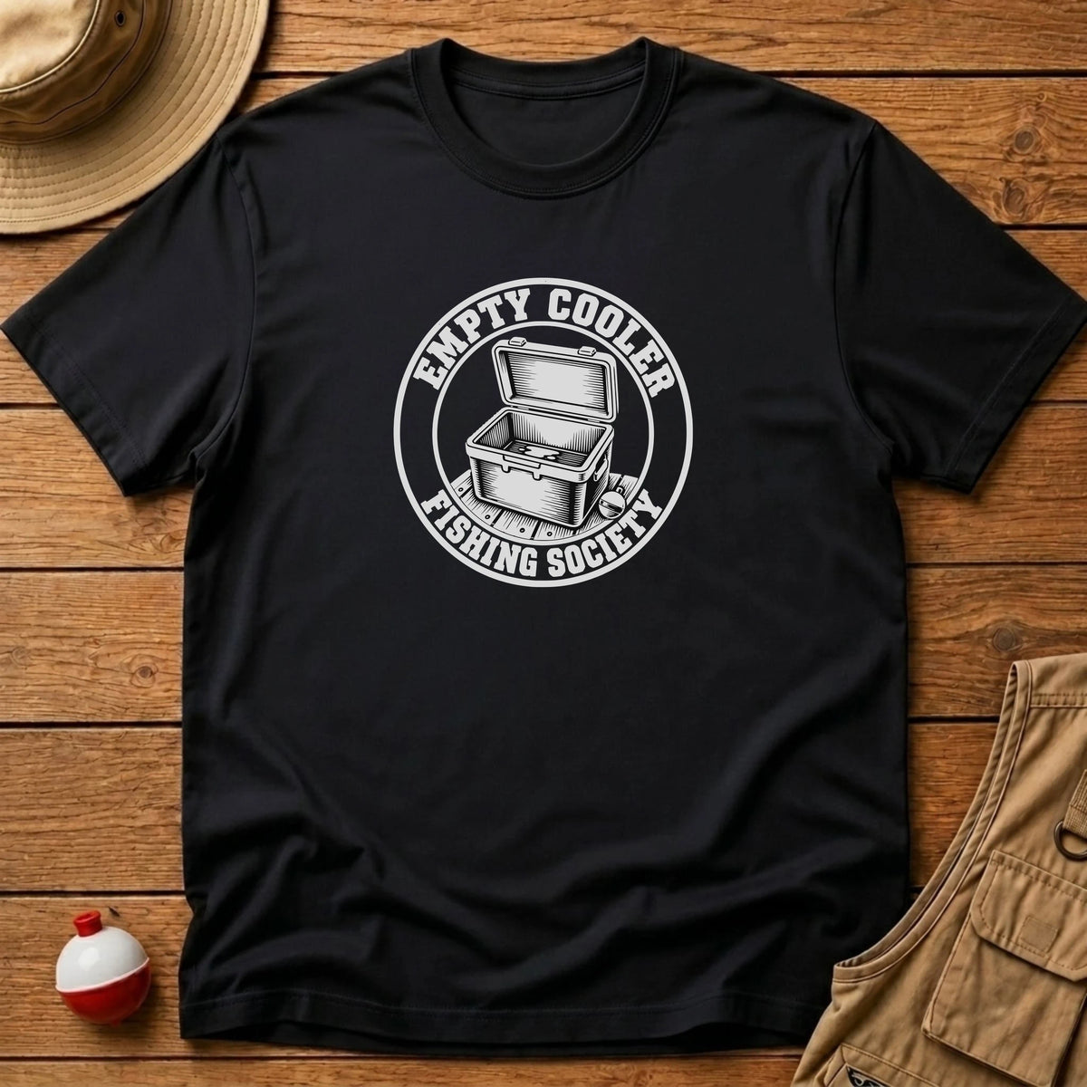 Empty Cooler Society T-Shirt - Floating Bobber