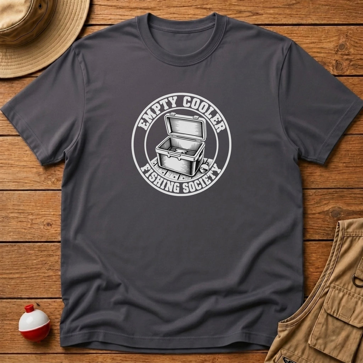 Empty Cooler Society T-Shirt - Floating Bobber
