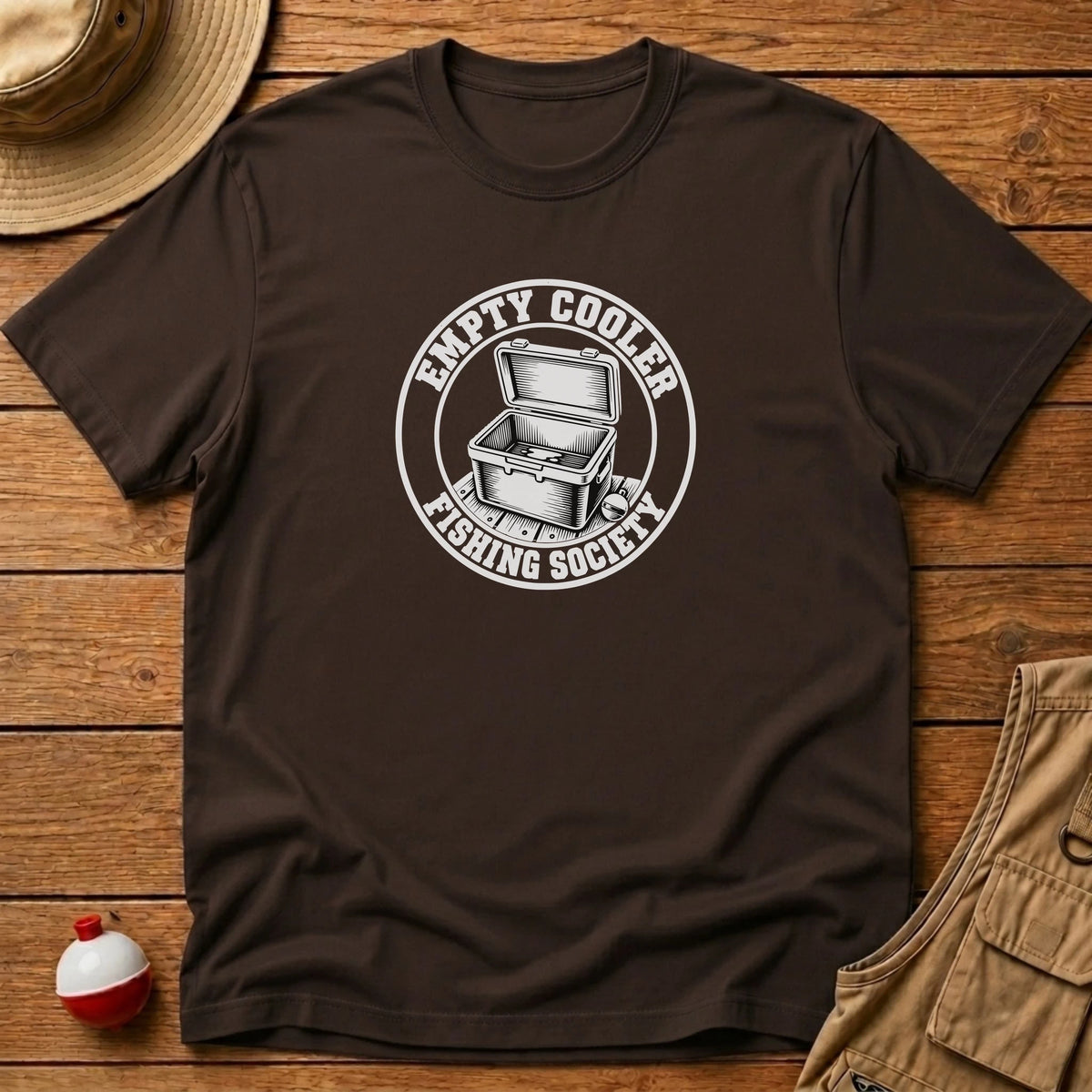 Empty Cooler Society T-Shirt - Floating Bobber