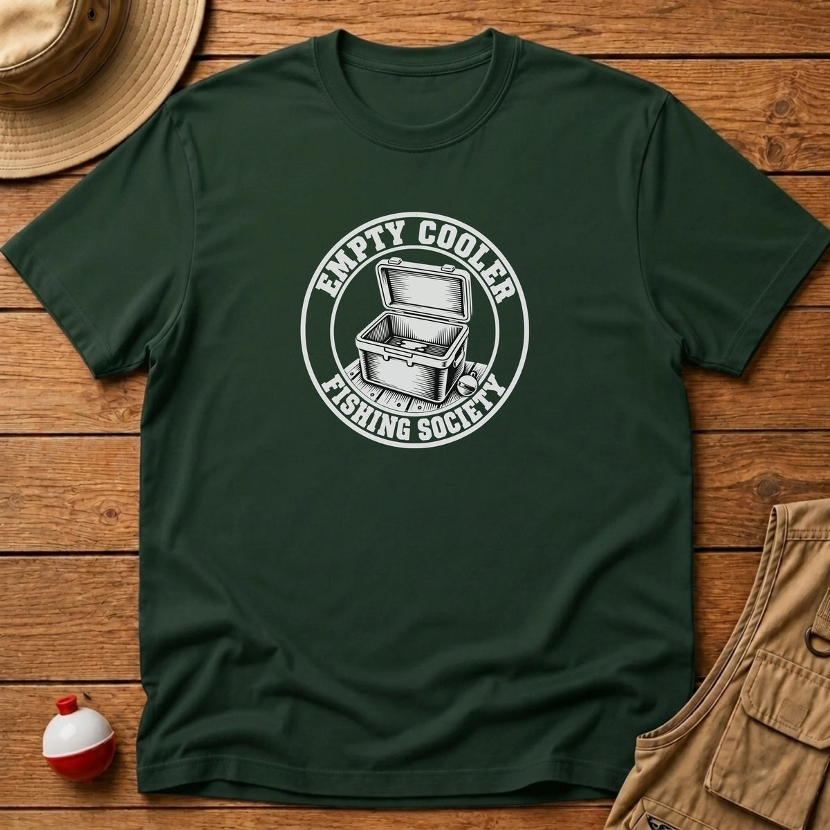 Empty Cooler Society T-Shirt - Floating Bobber