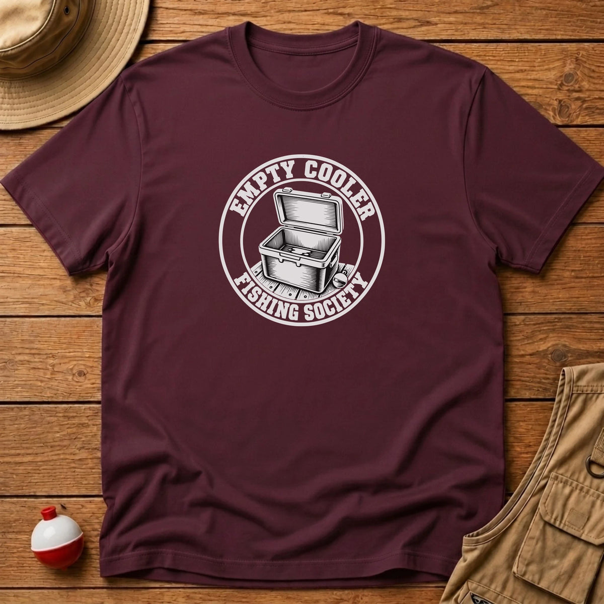 Empty Cooler Society T-Shirt - Floating Bobber