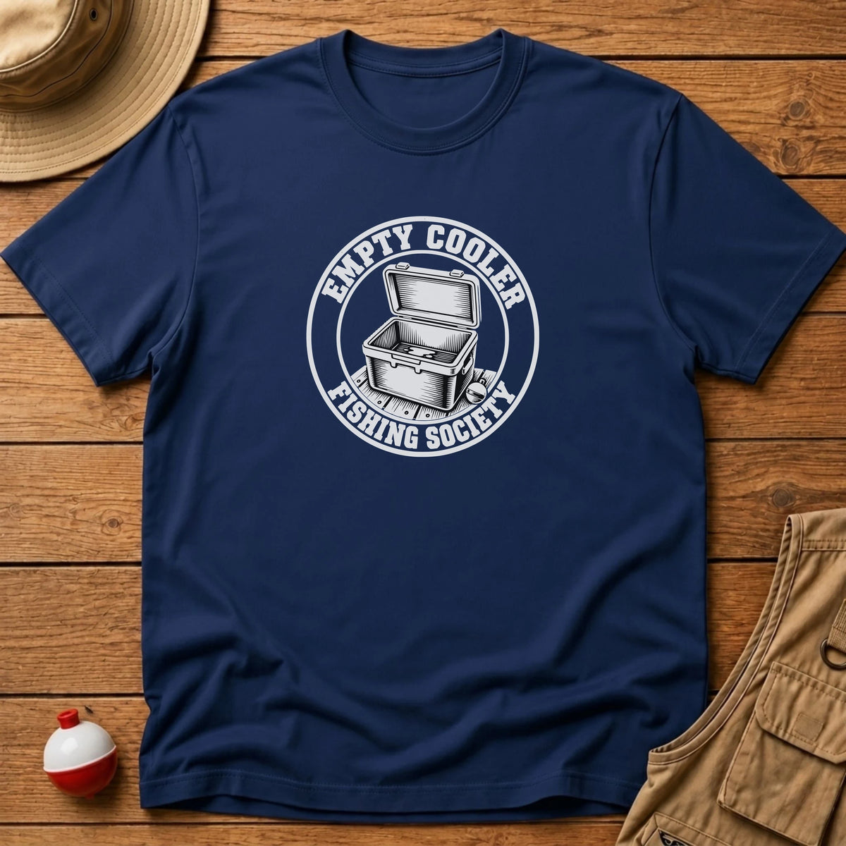 Empty Cooler Society T-Shirt - Floating Bobber