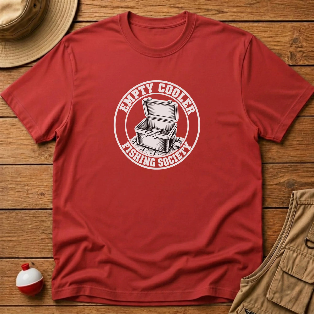 Empty Cooler Society T-Shirt - Floating Bobber
