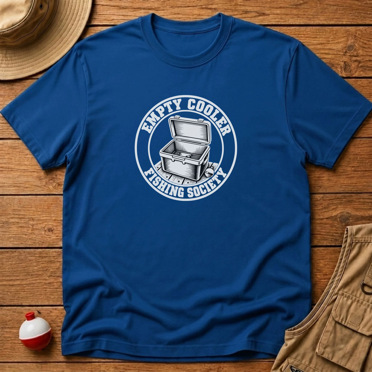 Empty Cooler Society T-Shirt - Floating Bobber