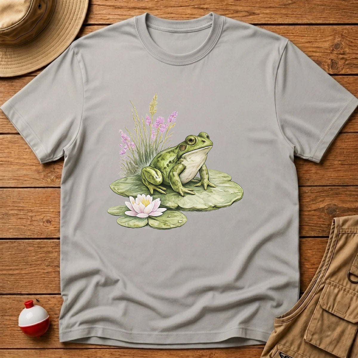 Frog Lily pad T-Shirt - Floating Bobber