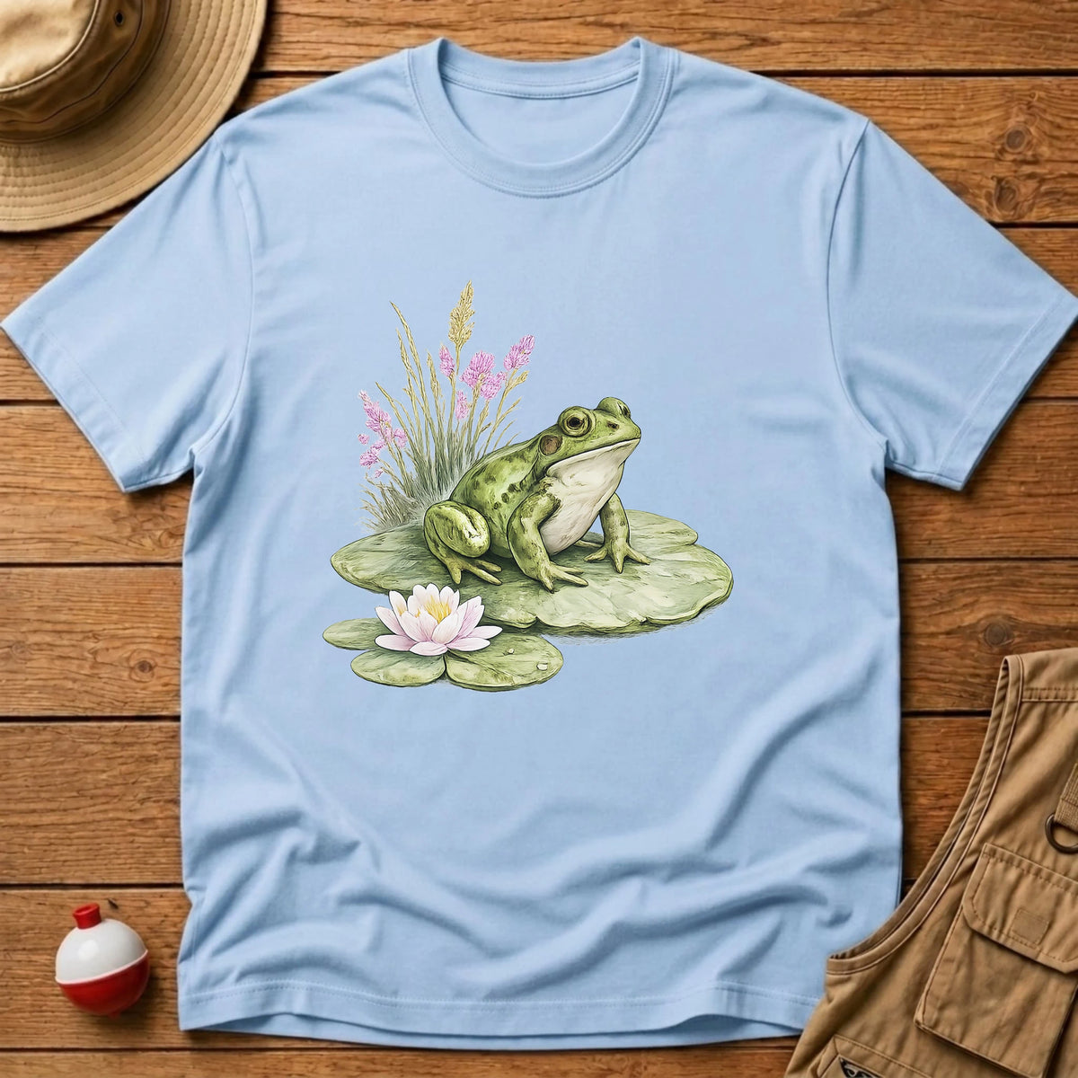 Frog Lily pad T-Shirt - Floating Bobber