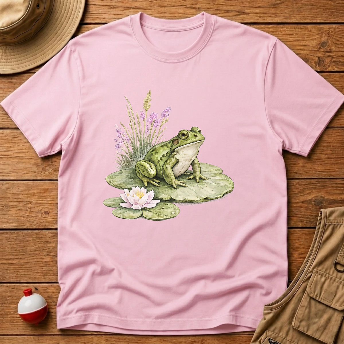 Frog Lily pad T-Shirt - Floating Bobber