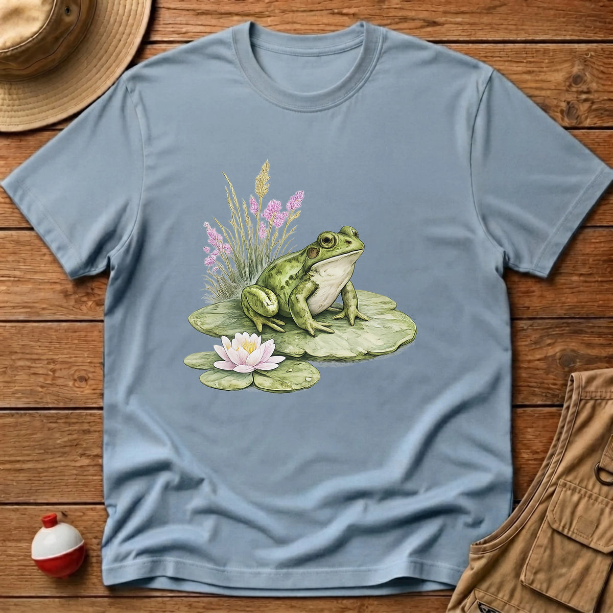 Frog Lily pad T-Shirt - Floating Bobber