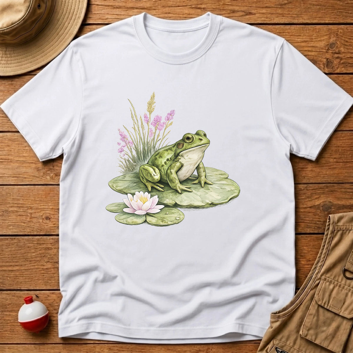 Frog Lily pad T-Shirt - Floating Bobber