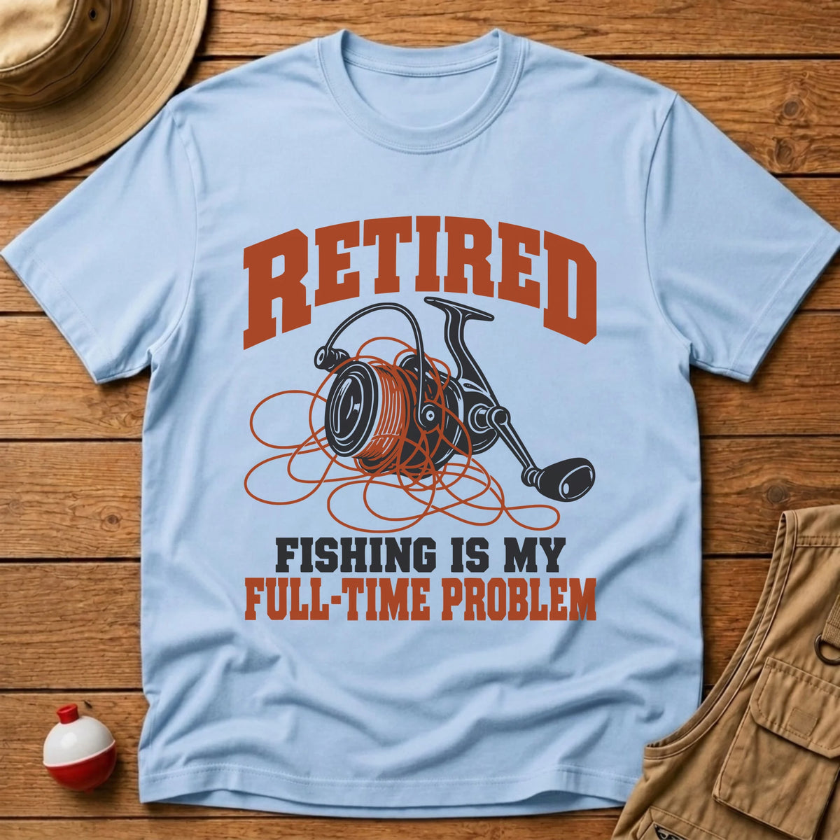 Full Time Problem T-Shirt - Floating Bobber