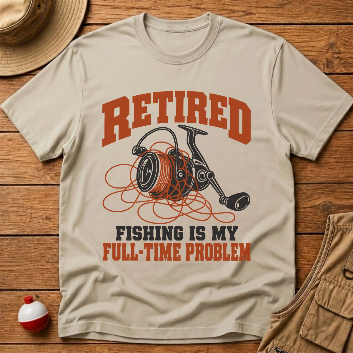 Full Time Problem T-Shirt - Floating Bobber