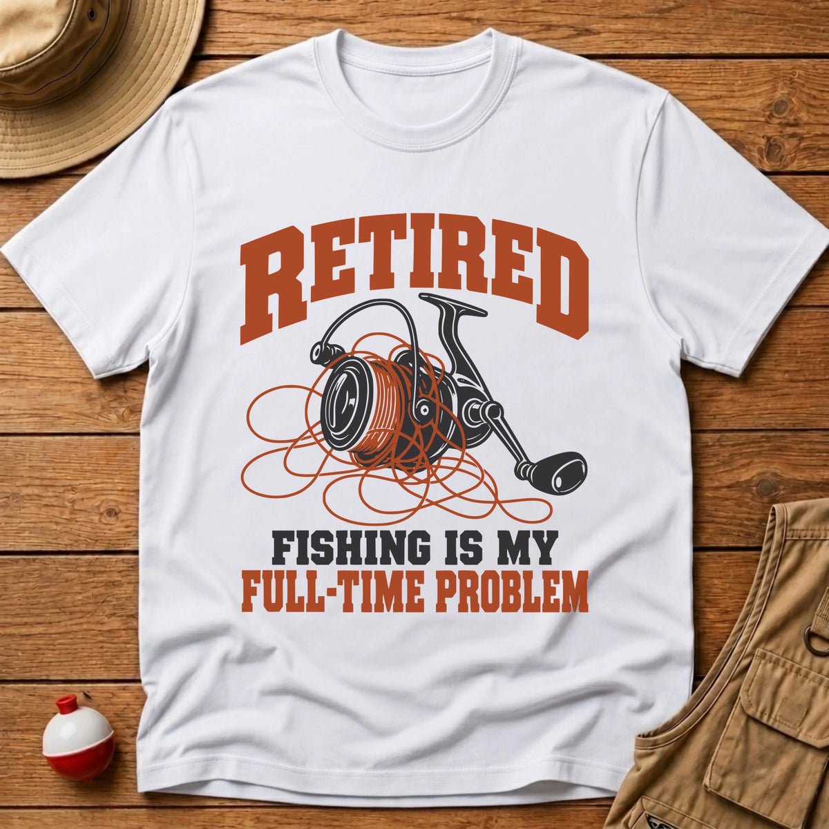 Full Time Problem T-Shirt - Floating Bobber