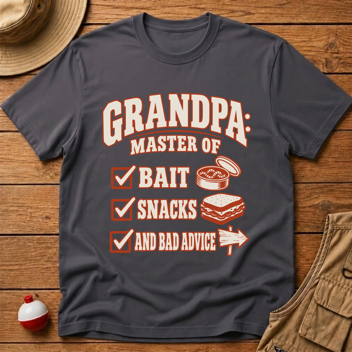 Grandpa Master T-Shirt - Floating Bobber