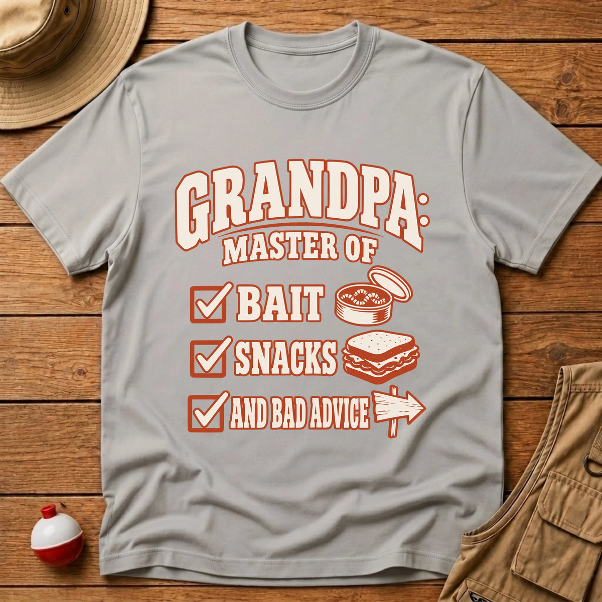 Grandpa Master T-Shirt - Floating Bobber