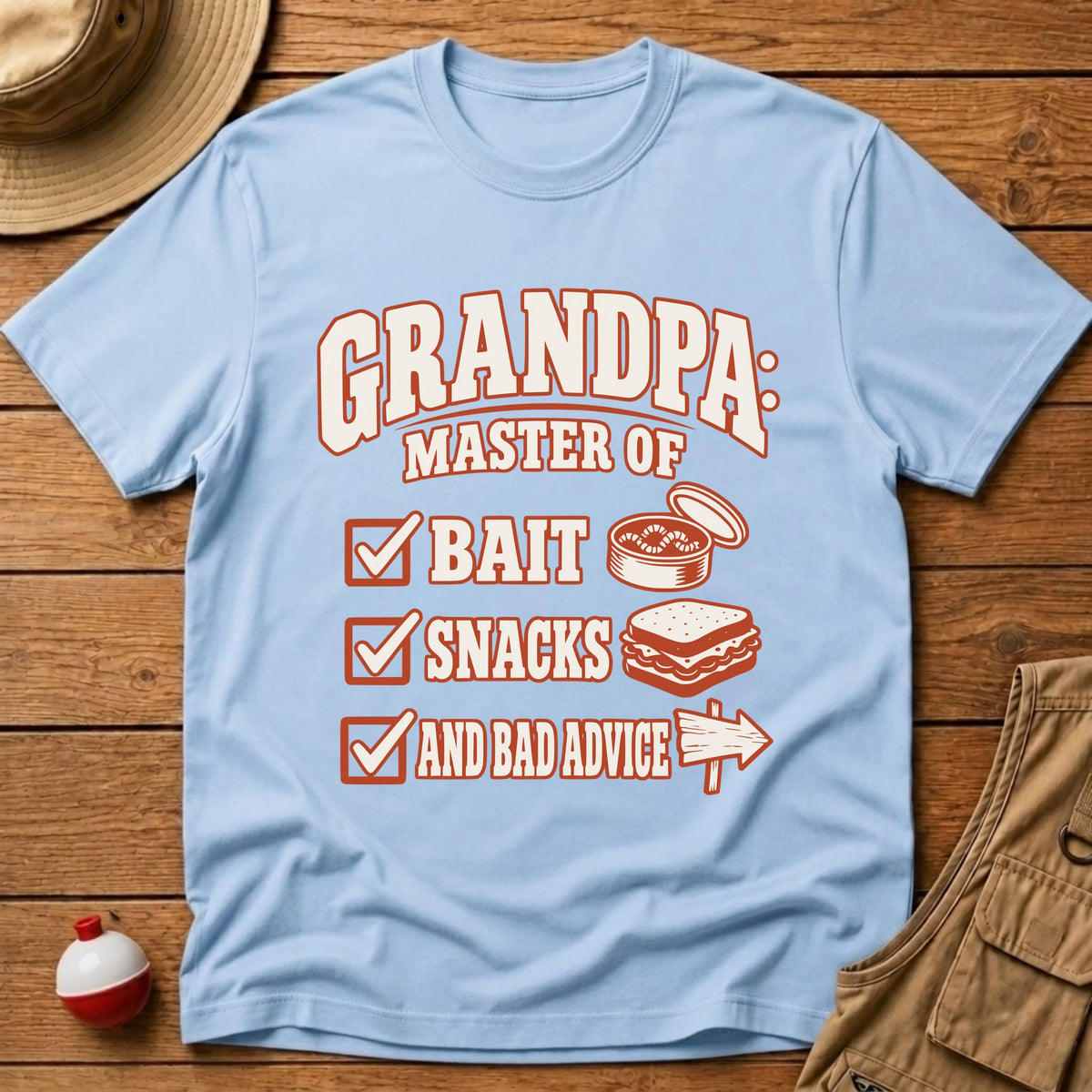 Grandpa Master T-Shirt - Floating Bobber