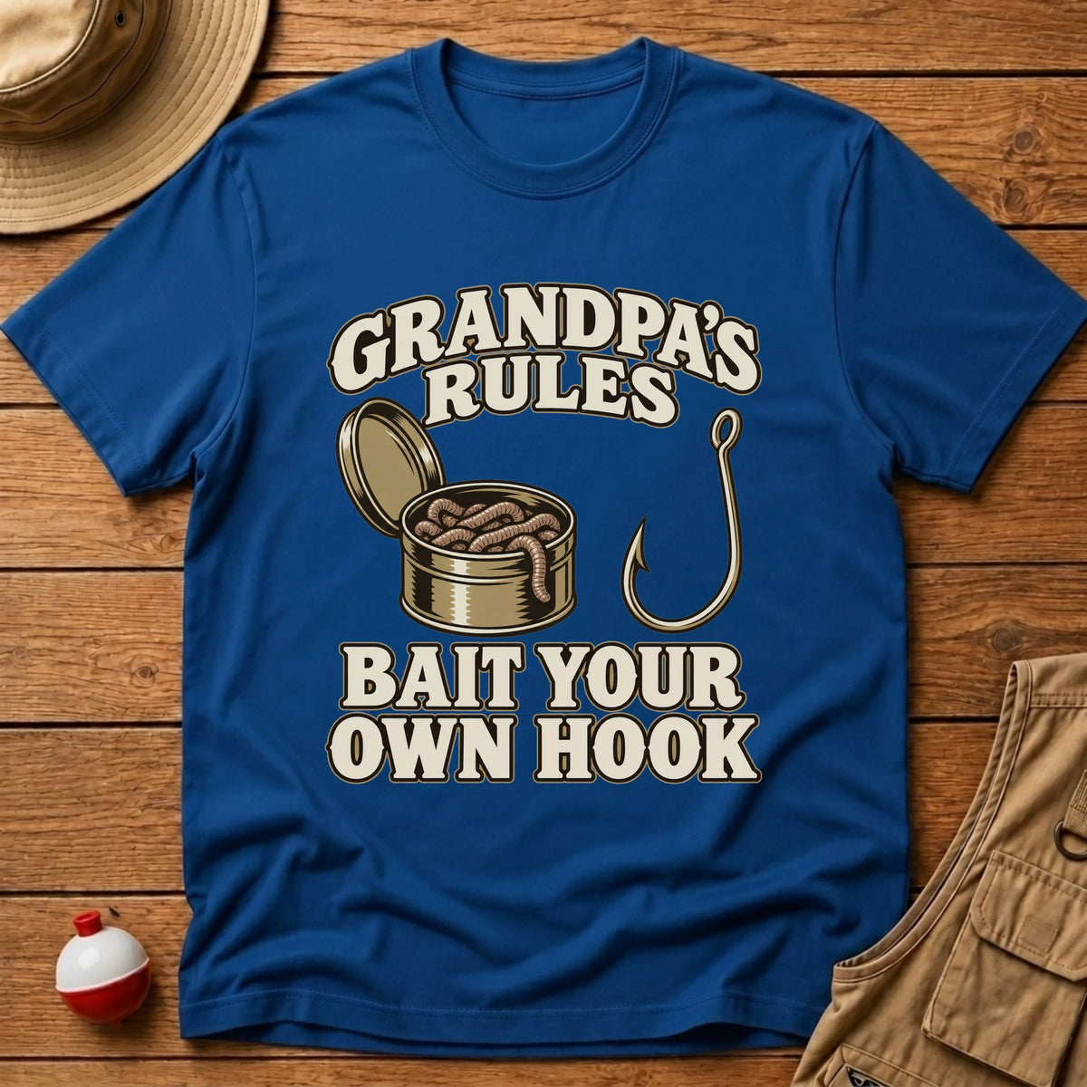 Grandpa Rules T-Shirt - Floating Bobber