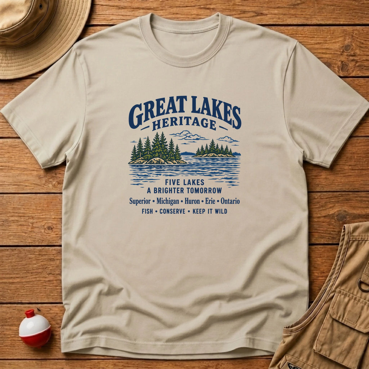 Great Lakes Heritage T-Shirt - Floating Bobber
