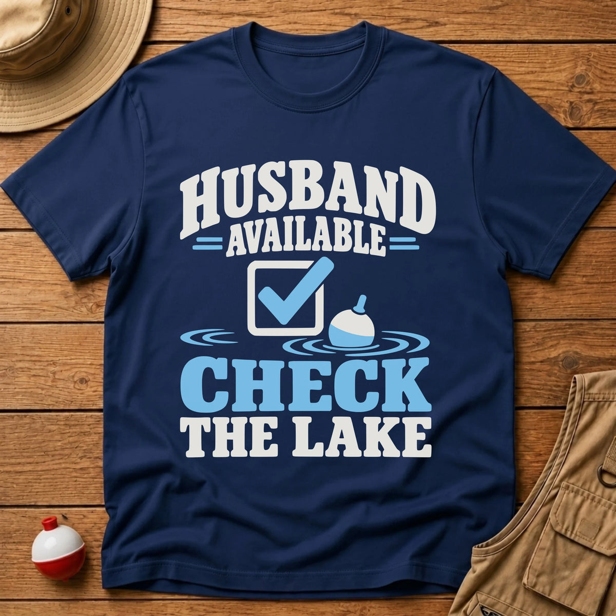 Husband Available T-Shirt - Floating Bobber