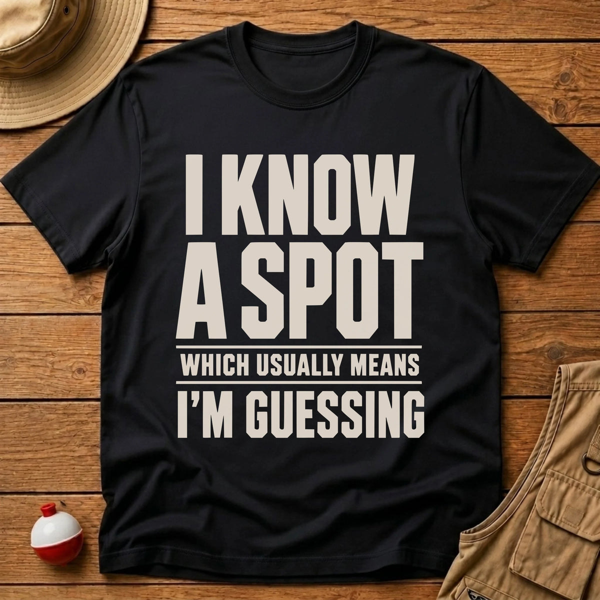 I Know A Spot T-Shirt - Floating Bobber