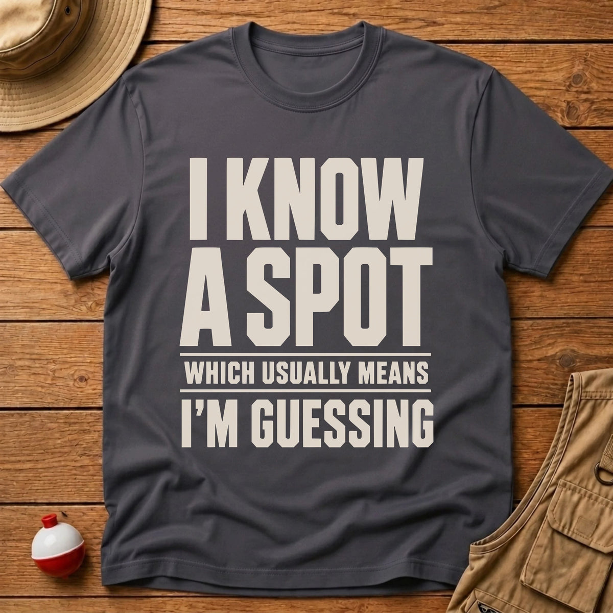 I Know A Spot T-Shirt - Floating Bobber