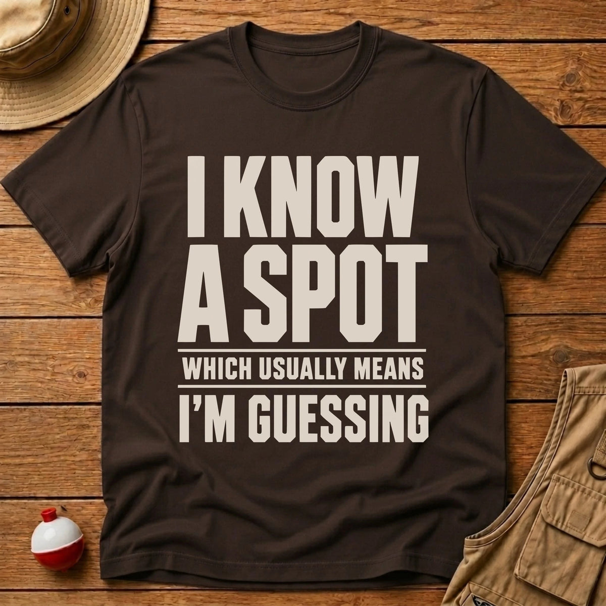 I Know A Spot T-Shirt - Floating Bobber