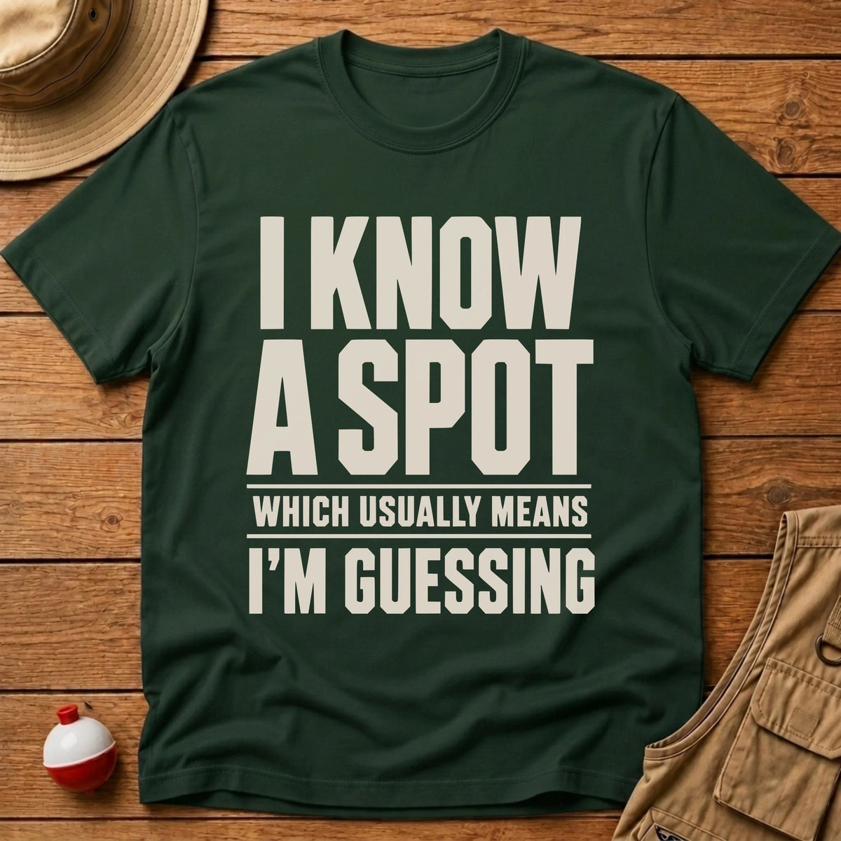 I Know A Spot T-Shirt - Floating Bobber