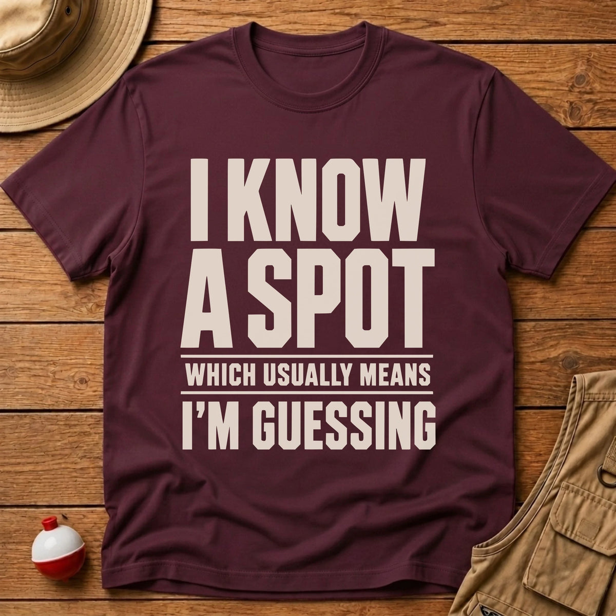 I Know A Spot T-Shirt - Floating Bobber