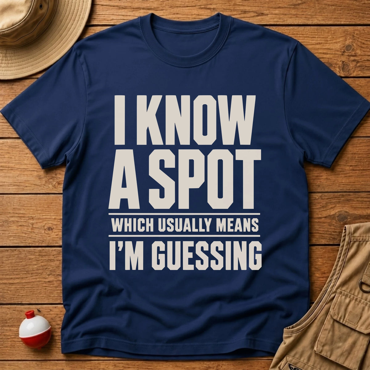 I Know A Spot T-Shirt - Floating Bobber