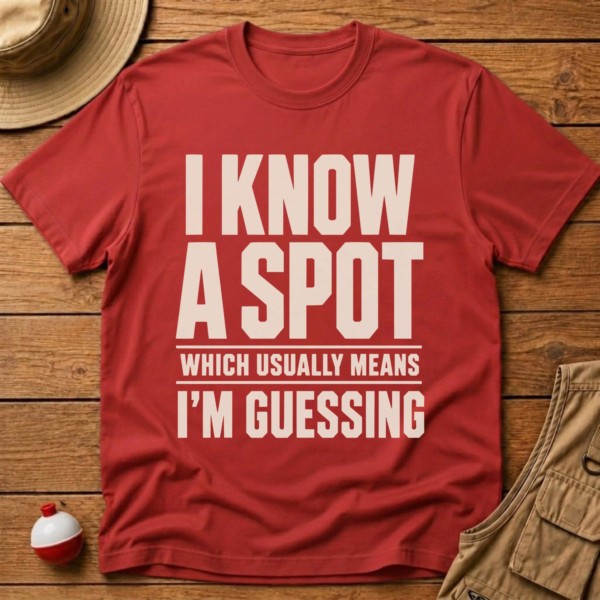 I Know A Spot T-Shirt - Floating Bobber